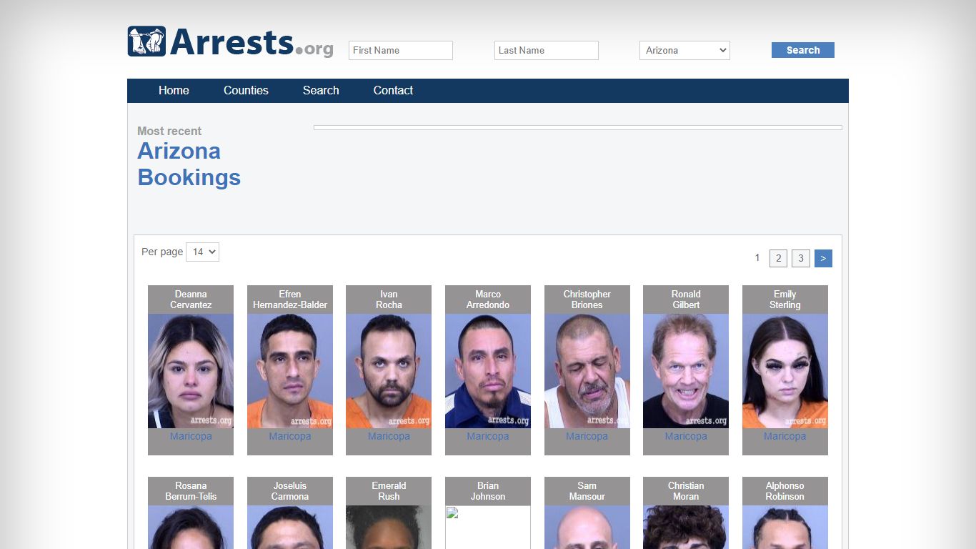 Arizona Arrests and Inmate Search