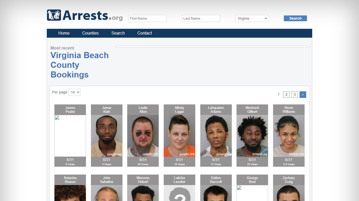 Virginia Beach County Arrests and Inmate Search